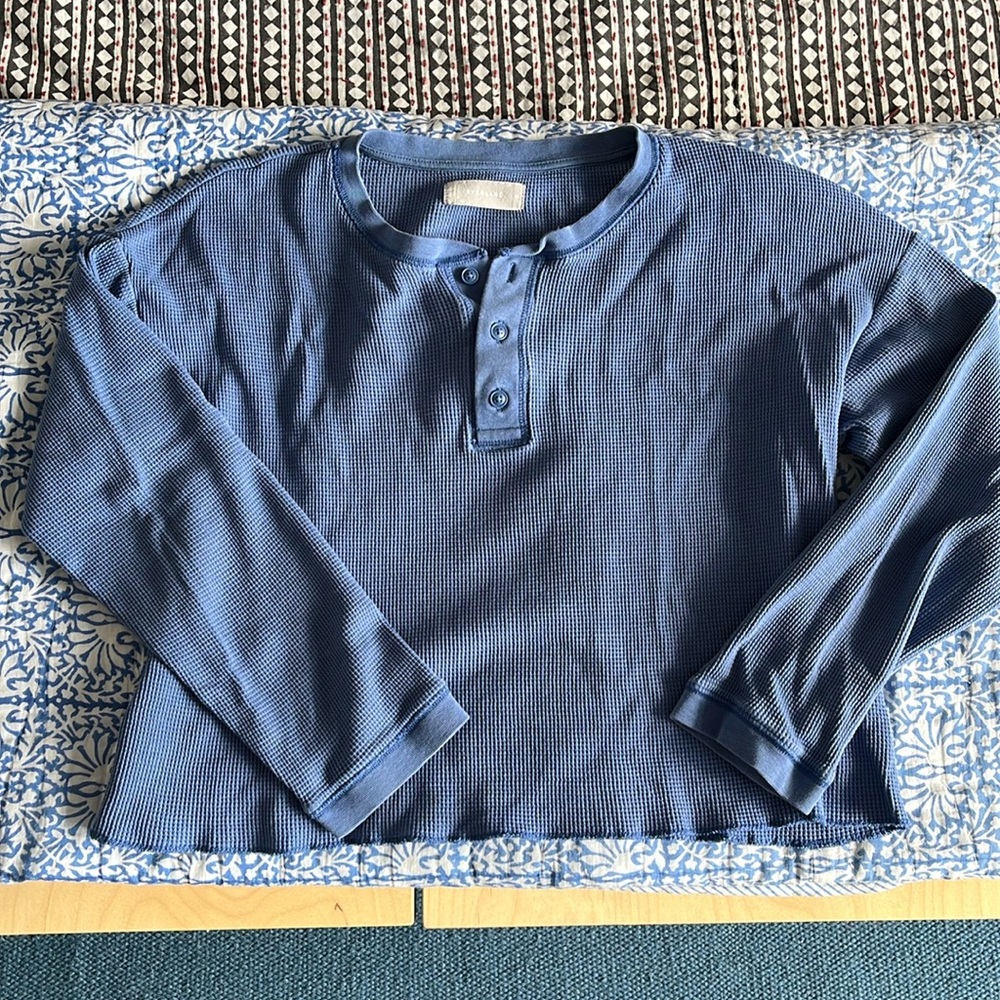 Waffle knit tee